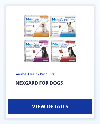 NEXGARD FOR DOGS Animal Health Products VIEW DETAILS