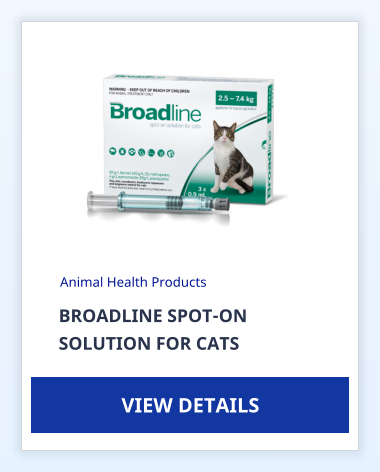 BROADLINE SPOT-ON SOLUTION FOR CATS Animal Health Products VIEW DETAILS