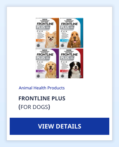 FRONTLINE PLUS (FOR DOGS)  Animal Health Products VIEW DETAILS