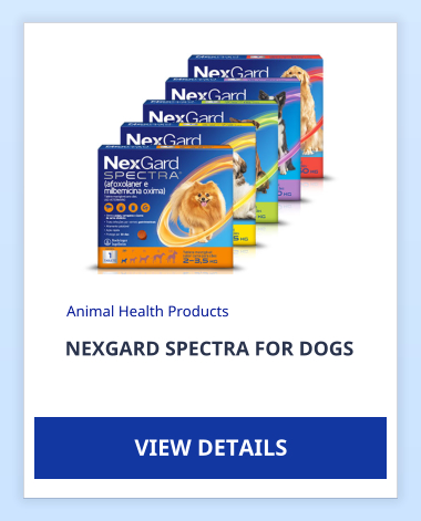 NEXGARD SPECTRA FOR DOGS Animal Health Products VIEW DETAILS