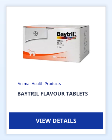 BAYTRIL FLAVOUR TABLETS  Animal Health Products VIEW DETAILS