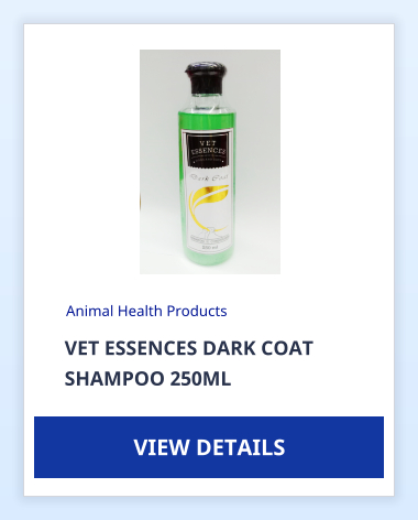 VET ESSENCES DARK COAT SHAMPOO 250ML Animal Health Products VIEW DETAILS