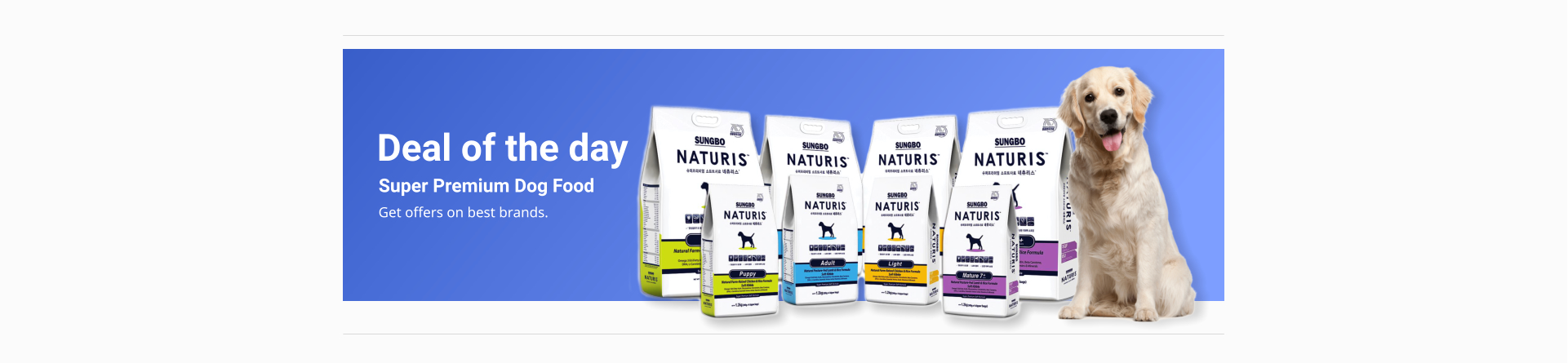 Deal of the day Get offers on best brands. Super Premium Dog Food