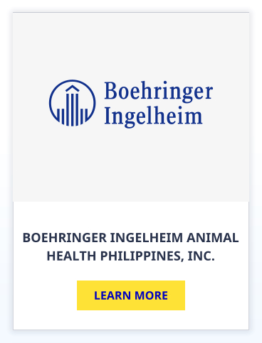 BOEHRINGER INGELHEIM ANIMAL HEALTH PHILIPPINES, INC. LEARN MORE