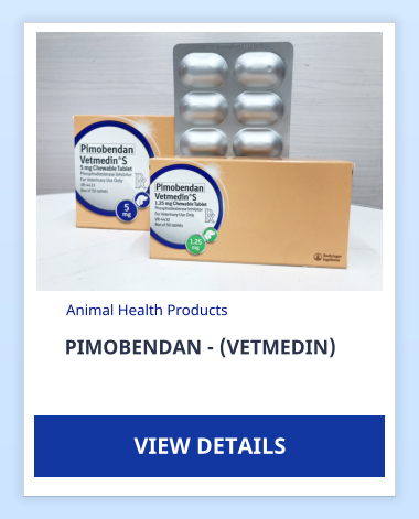 PIMOBENDAN - (VETMEDIN) Animal Health Products VIEW DETAILS