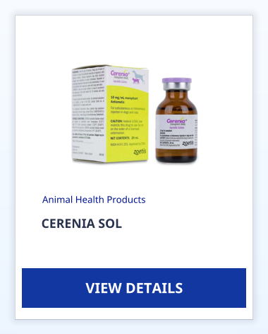 CERENIA SOL  Animal Health Products VIEW DETAILS