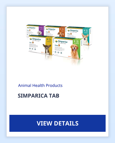 SIMPARICA TAB  Animal Health Products VIEW DETAILS