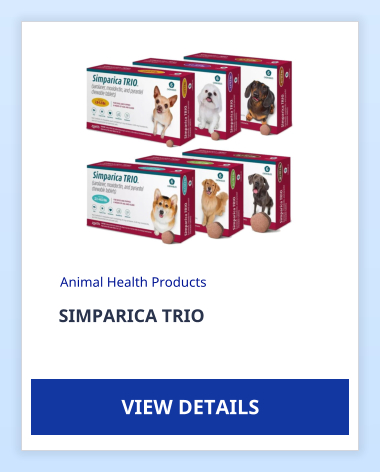 SIMPARICA TRIO Animal Health Products VIEW DETAILS