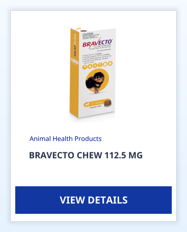 BRAVECTO CHEW 112.5 MG Animal Health Products VIEW DETAILS