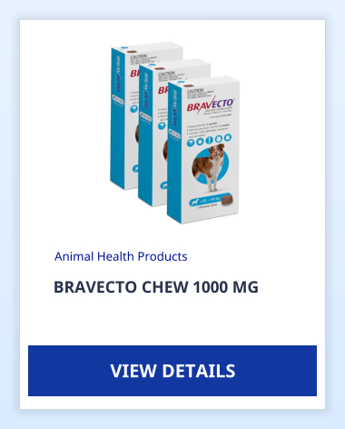 BRAVECTO CHEW 1000 MG Animal Health Products VIEW DETAILS