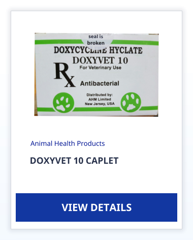 DOXYVET 10 CAPLET Animal Health Products VIEW DETAILS