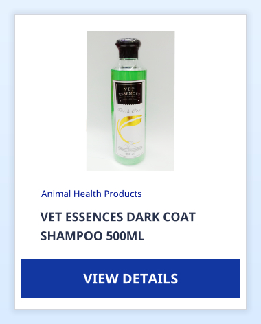 VET ESSENCES DARK COAT SHAMPOO 500ML Animal Health Products VIEW DETAILS