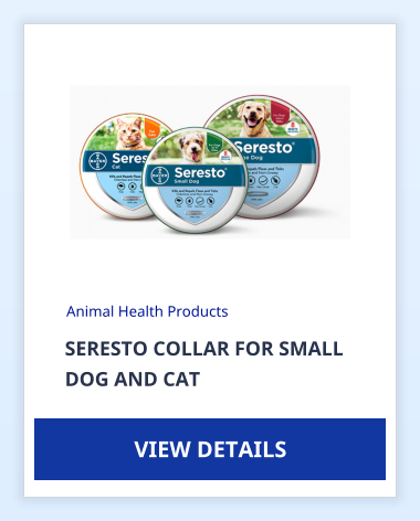 SERESTO COLLAR FOR SMALL DOG AND CAT Animal Health Products VIEW DETAILS