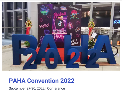 PAHA Convention 2022 September 27-30, 2022 | Conference