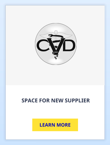SPACE FOR NEW SUPPLIER LEARN MORE