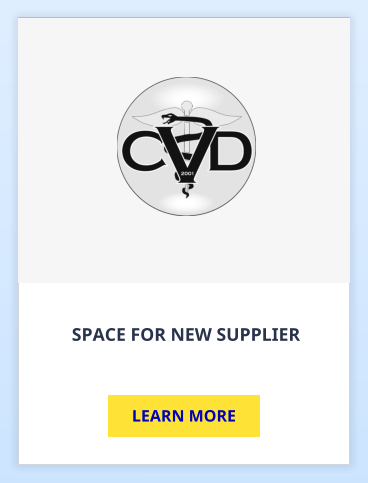 SPACE FOR NEW SUPPLIER LEARN MORE