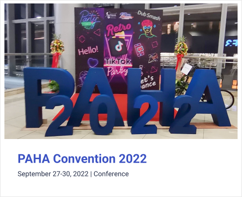 PAHA Convention 2022 September 27-30, 2022 | Conference